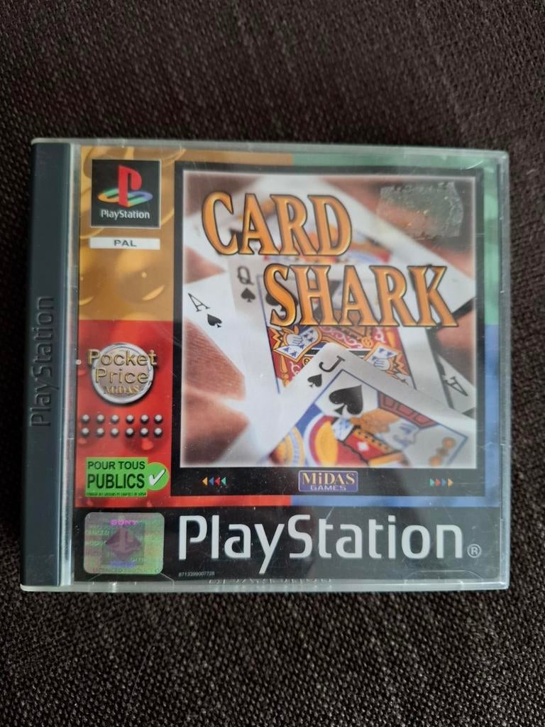PS1 Card Shark (complet), Consoles de jeu & Jeux vidéo, Jeux | Sony PlayStation 1, Comme neuf, Enlèvement ou Envoi
