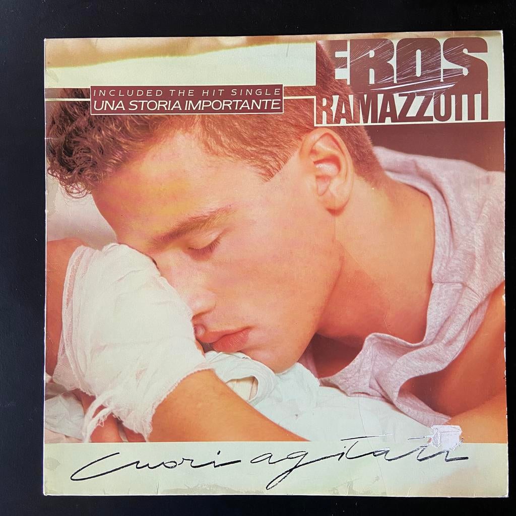 LP Eros Ramazzotti Cuori Agitati 1985  NM, Cd's en Dvd's, Vinyl | Pop, Zo goed als nieuw, Ophalen of Verzenden