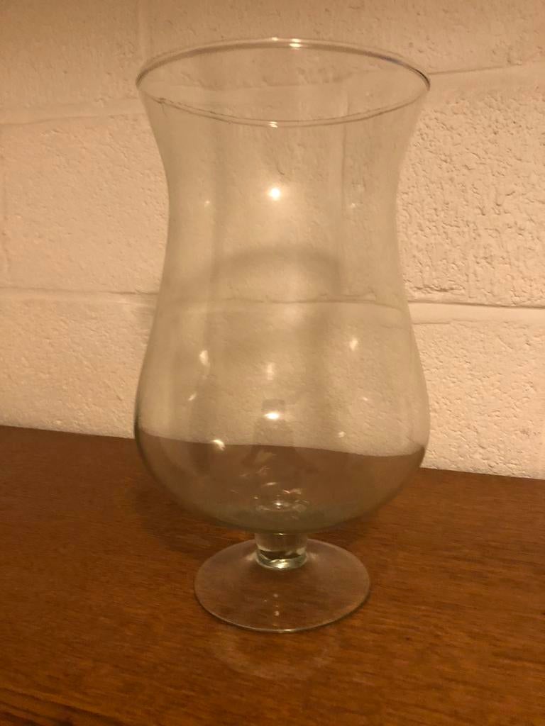 Reuze glas op voet +/- 30 cm hoog, Ophalen, Zo goed als nieuw