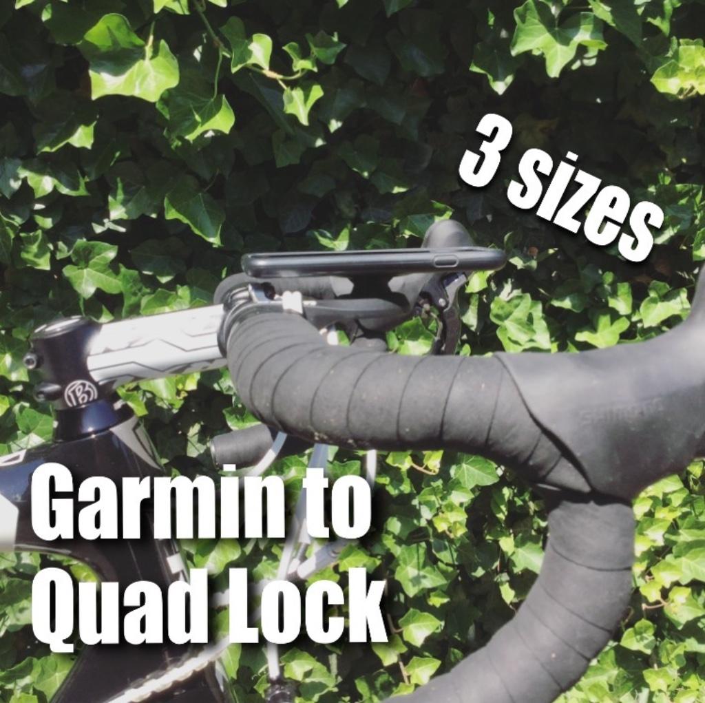 Garmin Edge or Wahoo Elemnt to Quadlock adapter - 3 sizes, Fietsen en Brommers, Fietsaccessoires | Fietscomputers, Nieuw, Verzenden