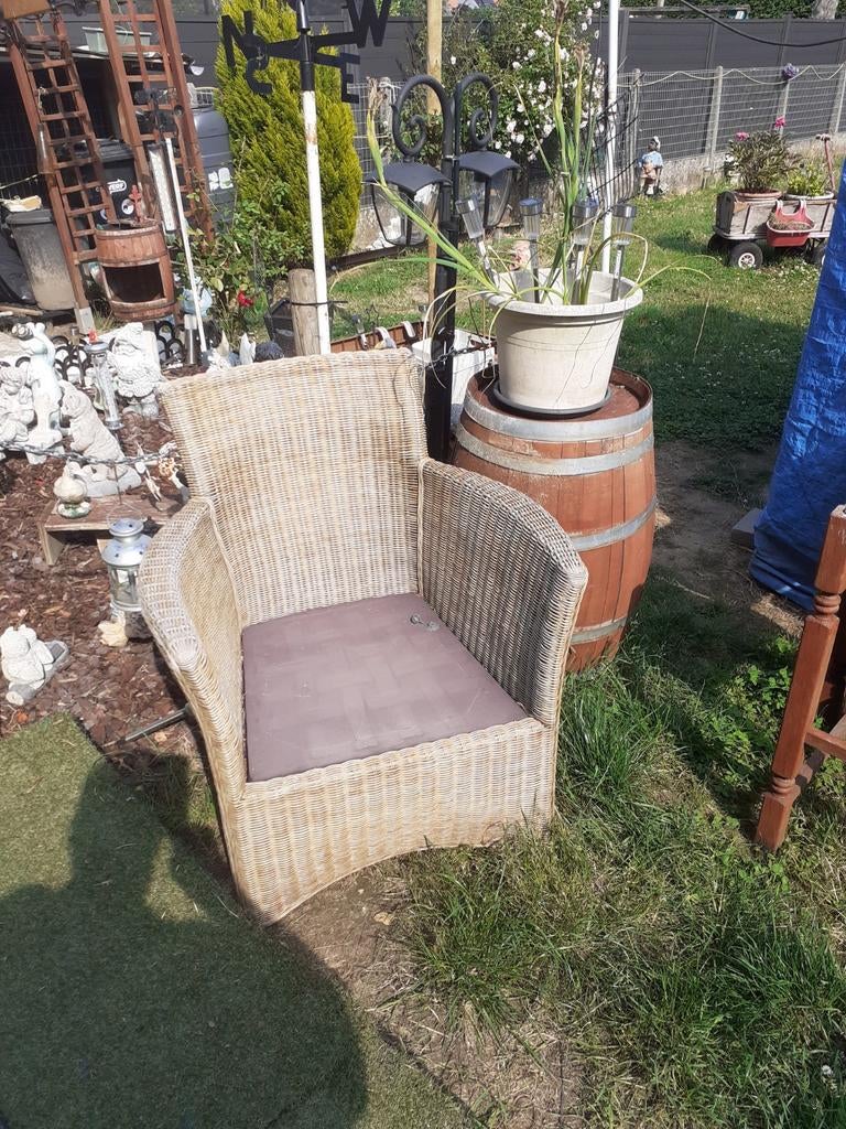 2 sièges, Jardin & Terrasse, Rotin, Chaise, Salons de jardin, Enlèvement