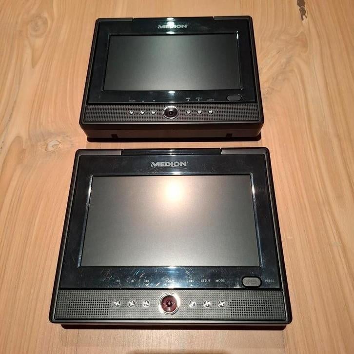 Draagbare DVD-speler voor in auto 2 schermen, Audio, Tv en Foto, DVD spelers, Ophalen of Verzenden, Gebruikt, Dvd-speler