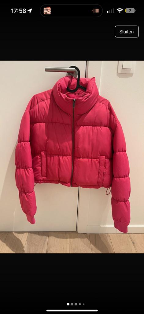 Roze puffer jas, Kleding | Dames, Ophalen of Verzenden, Zo goed als nieuw, Maat 36 (S), Roze