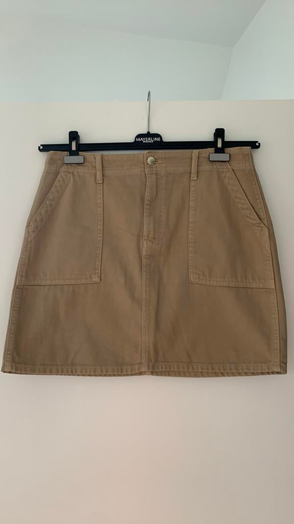 Rok jeansstof Next, maat EU40, beige, in perfecte staat, Beige, Ophalen of Verzenden, Zo goed als nieuw, Next