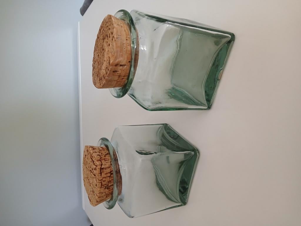 Glazen bewaarpotten 2, Huis en Inrichting, Ophalen of Verzenden, Zo goed als nieuw