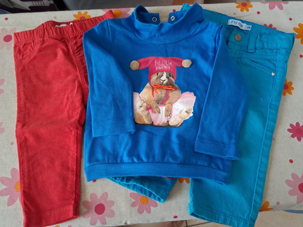Setje petit Filou maat 6 maand, Kinderen en Baby's, Babykleding | Maat 68, Meisje, Ophalen of Verzenden, Zo goed als nieuw, Setje