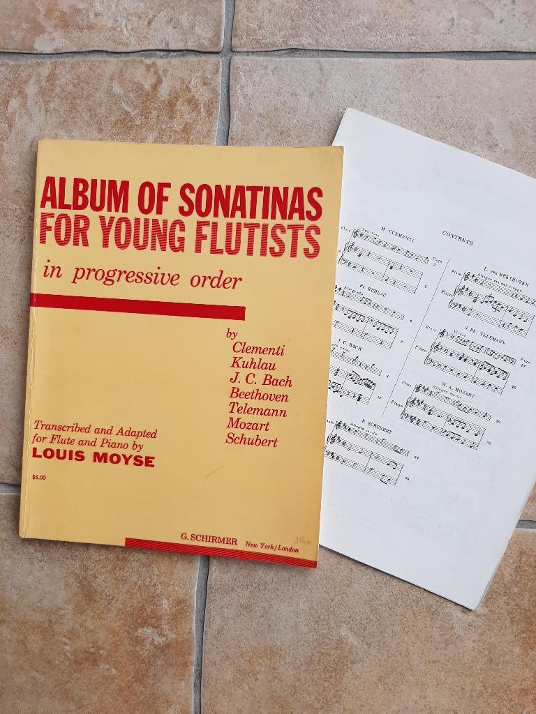 Bladmuziek dwarsfluit/blokfluit en piano Albums 4x, Muziek en Instrumenten, Overige genres, Dwarsfluit of Piccolo, Overige soorten