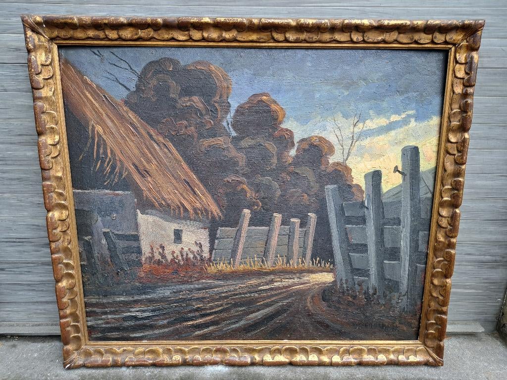 Huile sur panneau signe maurice vagh weinmann, Enlèvement ou Envoi