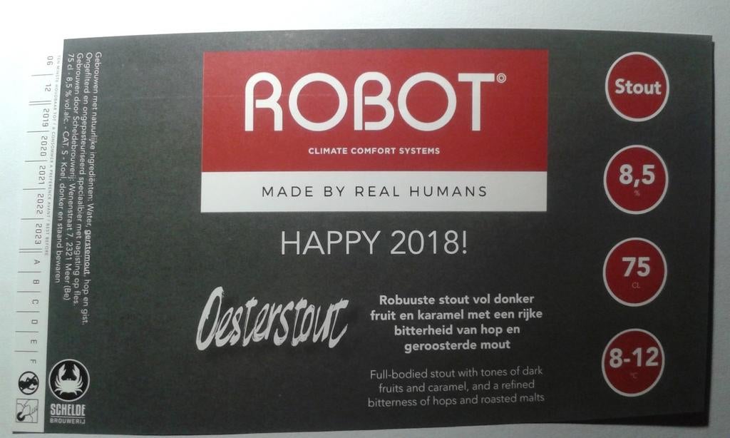 Robot OERSTOUT (Brasserie Scheldt, Belgique), Collections, Enlèvement ou Envoi, Neuf
