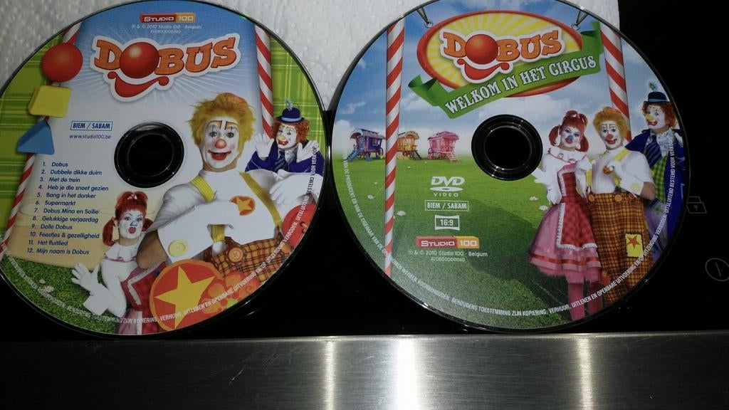 Dobus in het circus 1 Dvd en 1 Cd, Cd's en Dvd's, Ophalen of Verzenden, Gebruikt