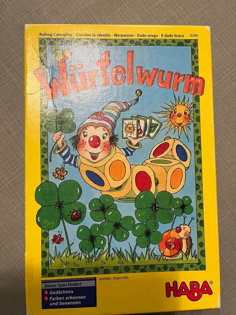 Haba würfelwurm, Ophalen, Gebruikt