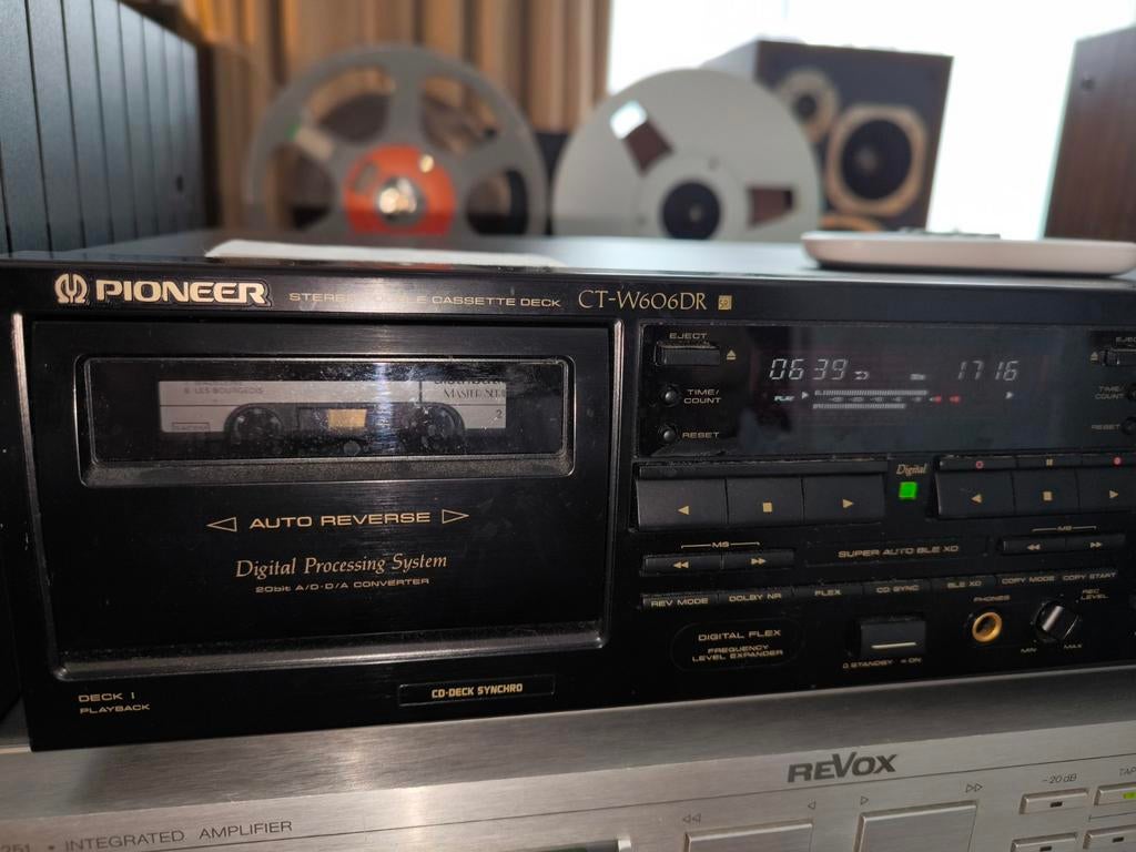 PIONEER double deck K7, TV, Hi-fi & Vidéo, Decks cassettes, Enlèvement ou Envoi, Double