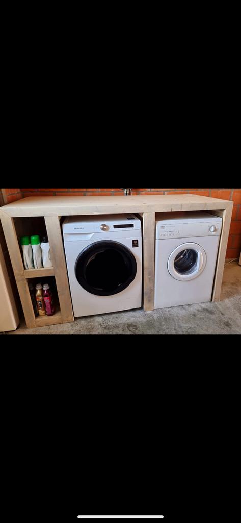 Kast wasmachine/droogkast, Huis en Inrichting, Ophalen, Gebruikt