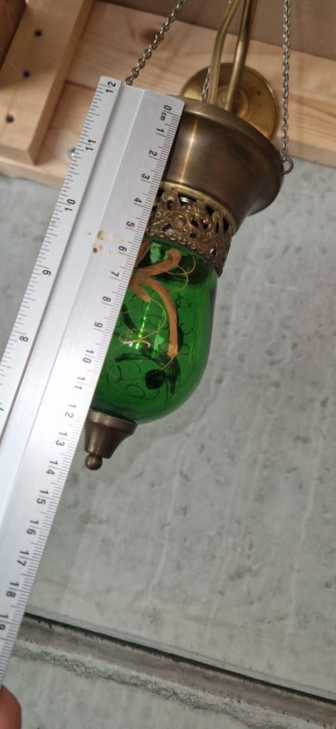 lantaarn aplik groen vintage, Enlèvement