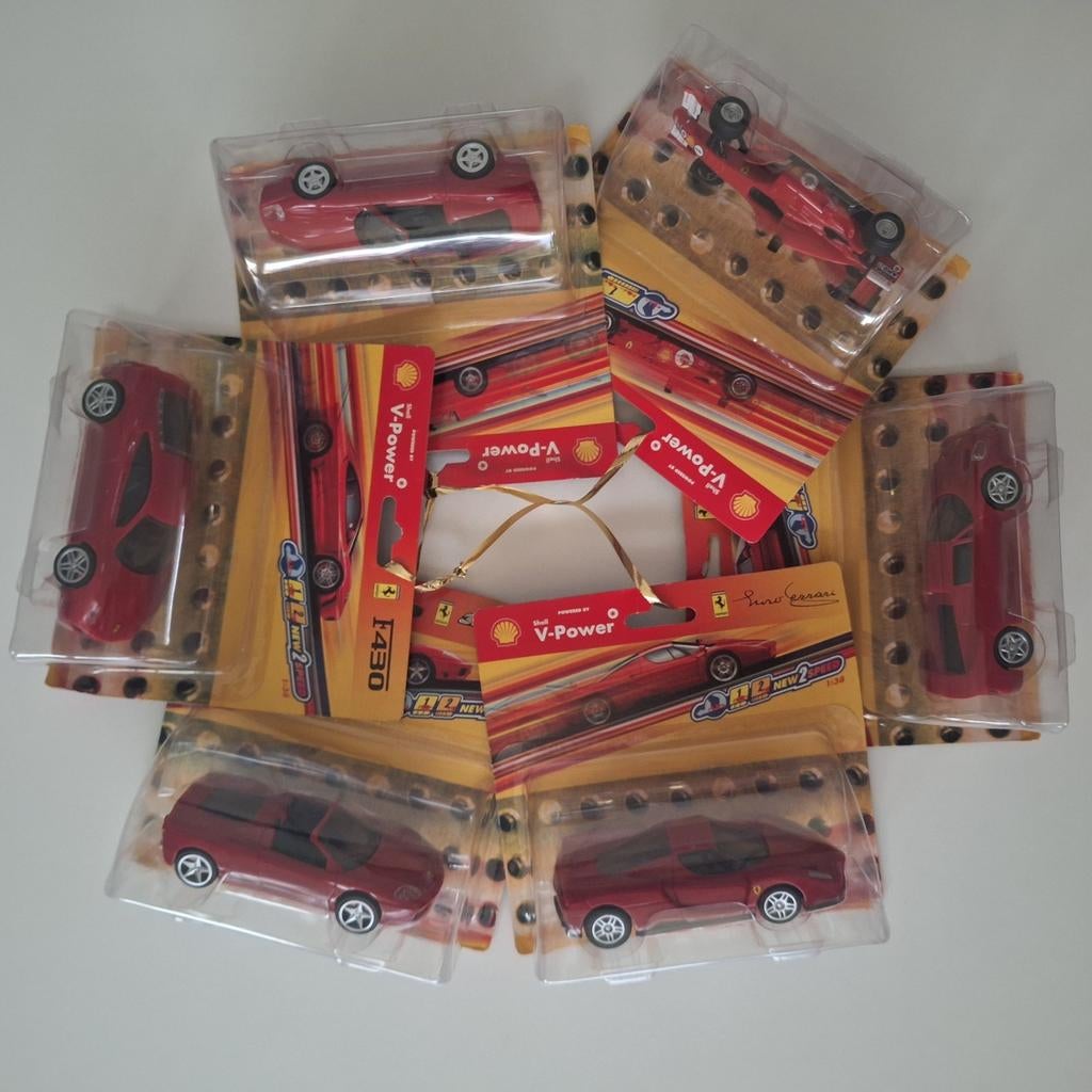 Ferrari Shell V-Power collectie 1:38 6 stuks, Verzamelen, Ophalen