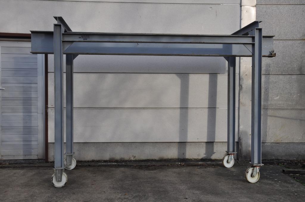 Stevige verrijdbare constructie voor takel / rolwagen, Doe-het-zelf en Bouw, Ophalen, Gebruikt, Geen idee, Takel / rolwagen / giraf / motortakel