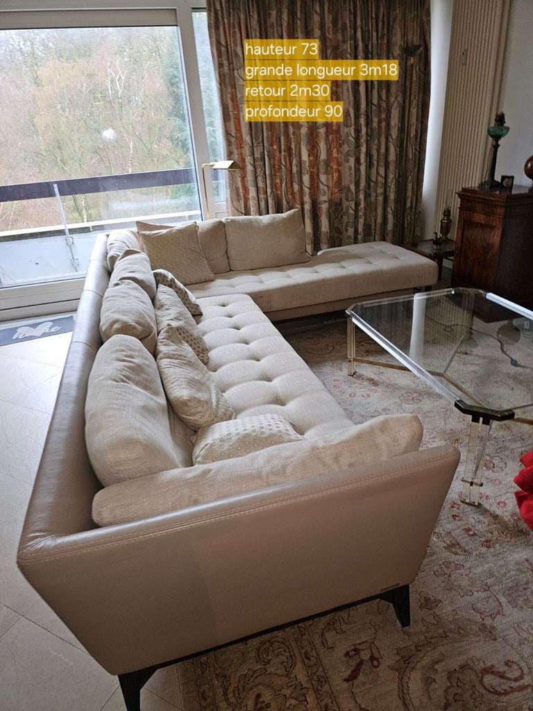 A vendre canapé d'angle Roche Bobois, Enlèvement