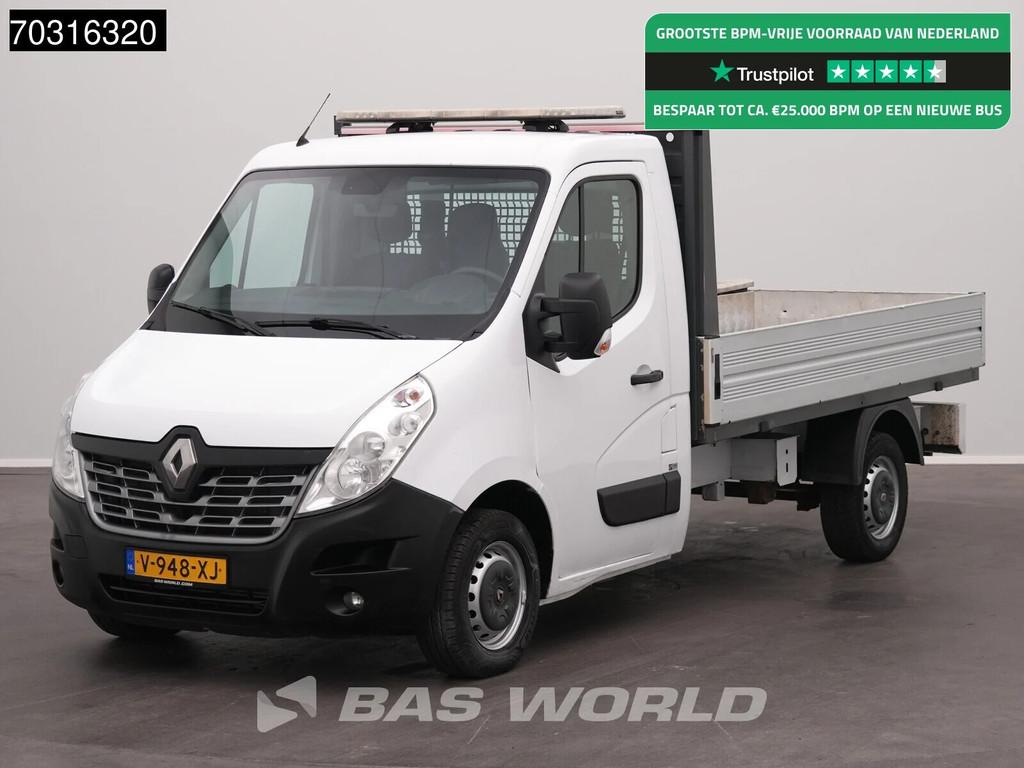 Renault Master 130PK Open Laadbak Trekhaak Navi Airco Cruise, Auto's, Bestelwagens en Lichte vracht, Stof, Gebruikt, Euro 6, 4 cilinders