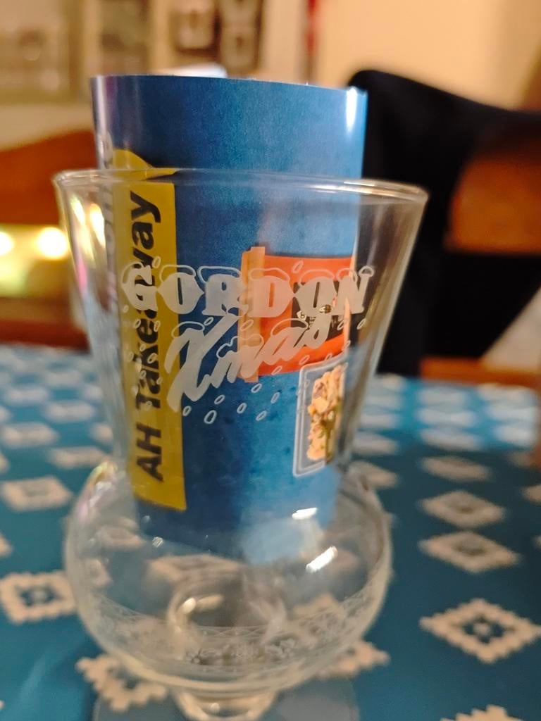 3 glazen Gordon kmas, Verzamelen, Ophalen of Verzenden, Nieuw, Bierglas