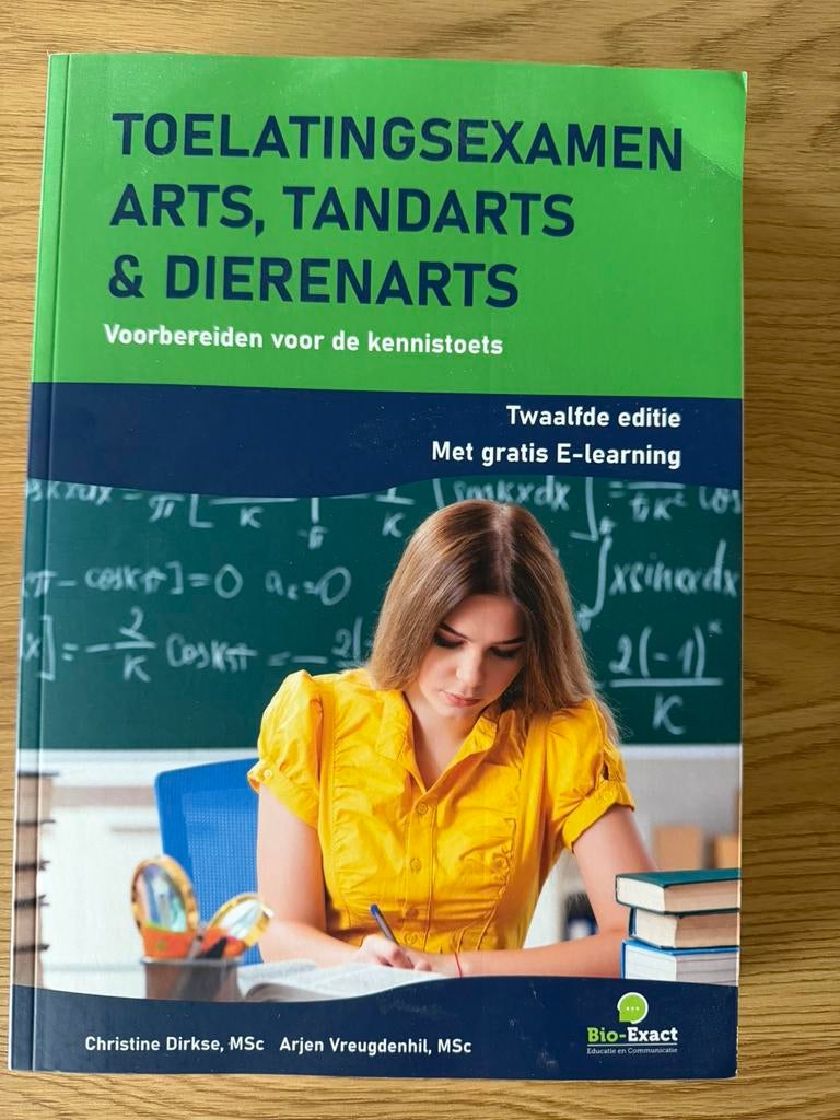 Toelatingsexamen arts, tandarts en dierenarts, Boeken, Ophalen, Nederlands, Christine Dirkse; Arjen Vreugdenhil