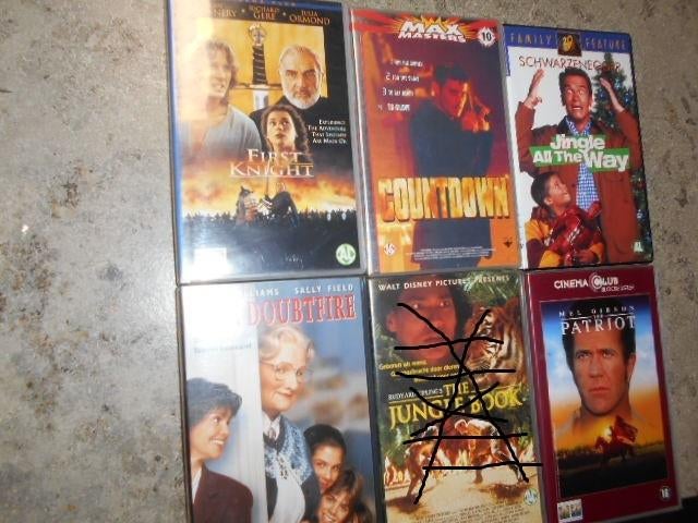 VHS Top films / 3 voor 5 €, Cd's en Dvd's, VHS | Film, Ophalen of Verzenden, Zo goed als nieuw