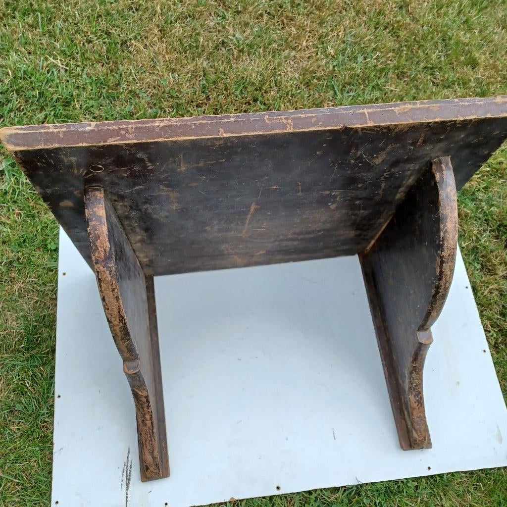 oud houten schab, Ophalen