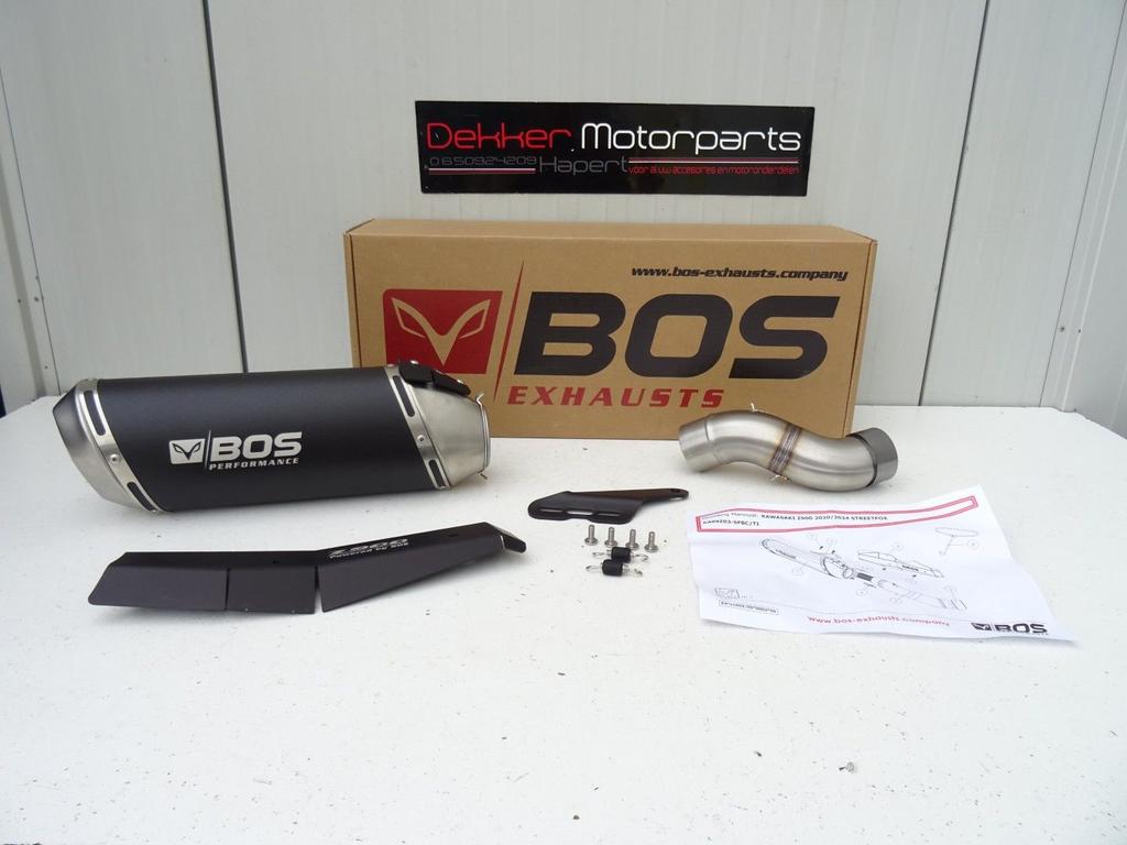Bos Streetfox Black Coated Demper Kawasaki Z900 2020-2024, Motoren, -, -, Nieuw, Ophalen of Verzenden