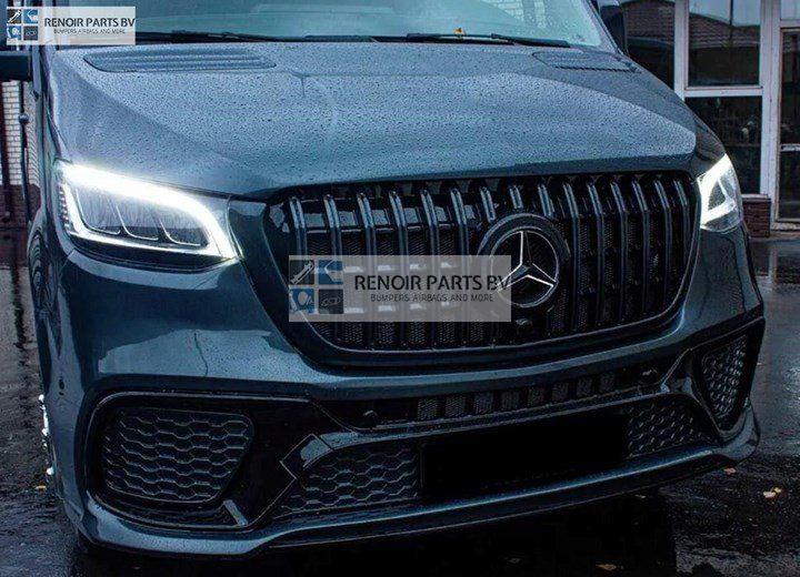 W907 AMG SPORT BUMPER MERCEDES SPRINTER VOORBUMPER + GT GRIL, Auto-onderdelen, Gebruikt, -, Voor, -