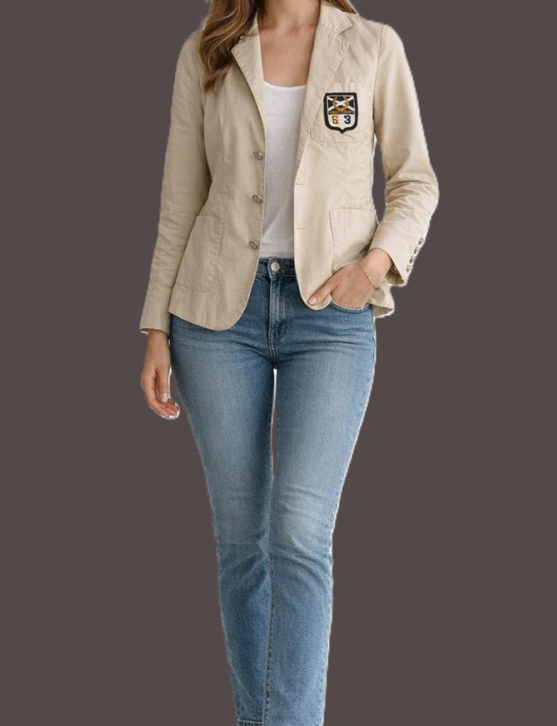 Scapa cotton blazer maat xs, Scapa, Beige, Ophalen of Verzenden, Jasje