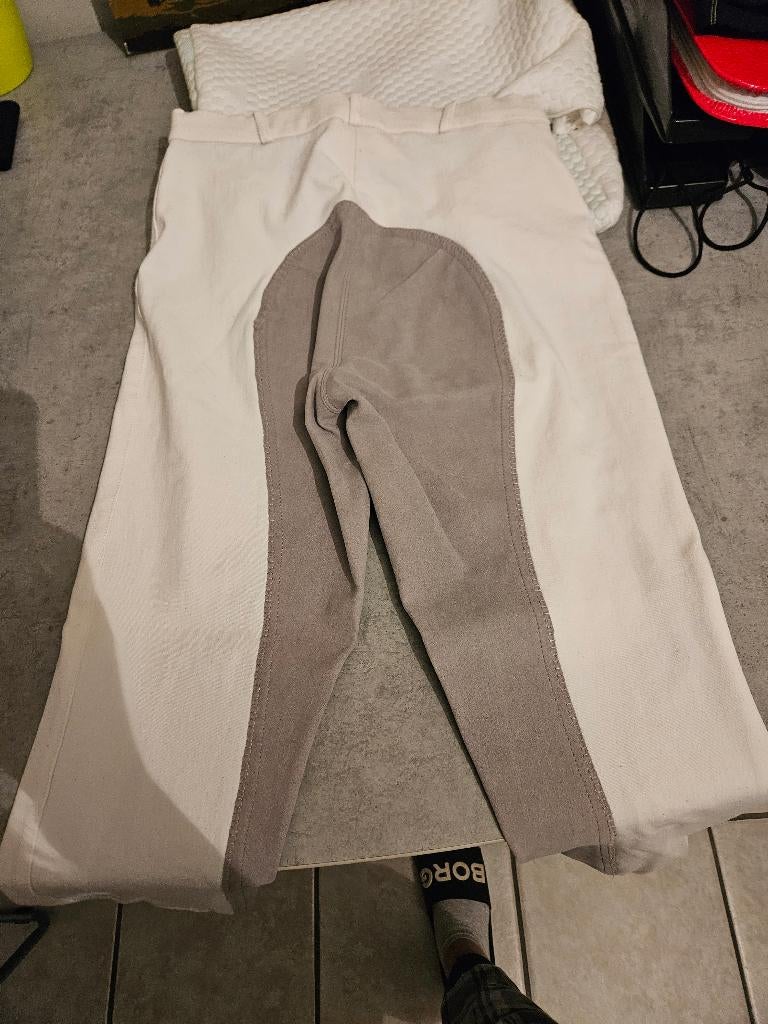 Paardrijbroek wit maat 34, Dieren en Toebehoren, Paardrijkleding, Ophalen of Verzenden, Zo goed als nieuw, Onderkleding