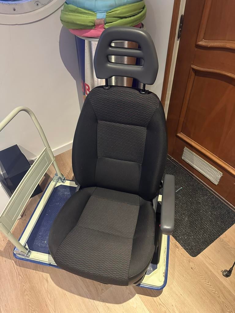 Bijrijdersstoel Ducato Boxer Ducato buscamper zwart 782 KM, Ophalen of Verzenden, Zo goed als nieuw