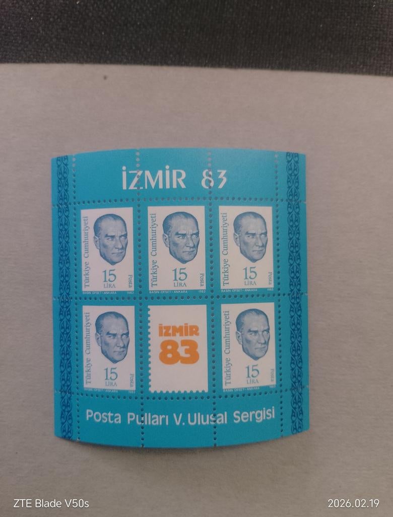 Postzegels Atatürk Porträt Türk, Postzegels en Munten, Postzegels | Thematische zegels, Ophalen of Verzenden