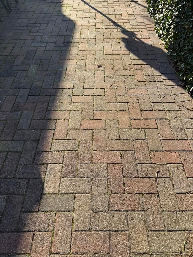 Klinkers +- 100 m2, Tuin en Terras, Ophalen, Gebruikt, 10 m² of meer, Klinkers