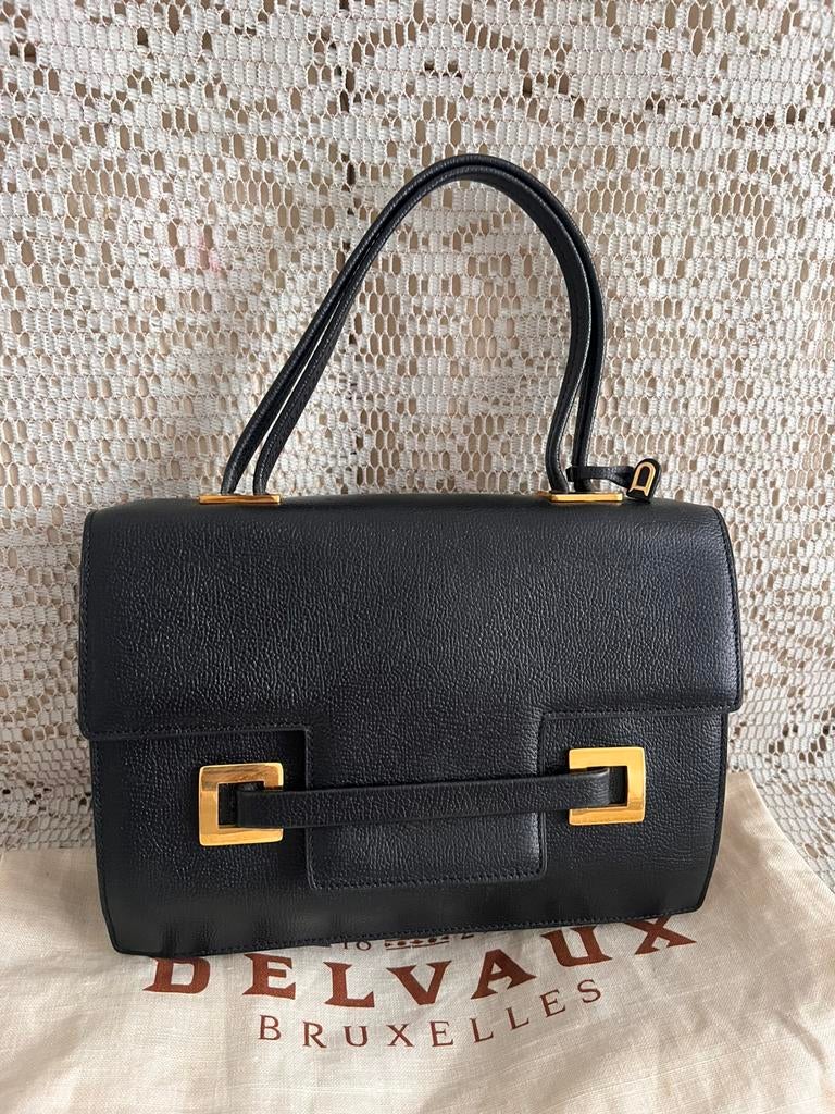 Onberispelijke tas van het model DELVAUX Beau Fixe, Ophalen of Verzenden, Zo goed als nieuw, Zwart