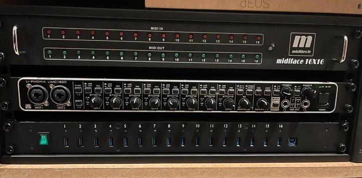Uitverkoop RACK (audio, midi en usb interfaces), Audio, Tv en Foto, Ophalen of Verzenden, Zo goed als nieuw, Audio