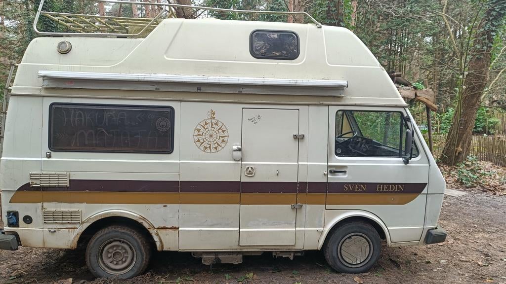 Volkswagen LT28 1988 Sven Hedin, Caravans en Kamperen, Mobilhomes, Buscamper of Camperbus, Volkswagen, Particulier, Cassettetoilet