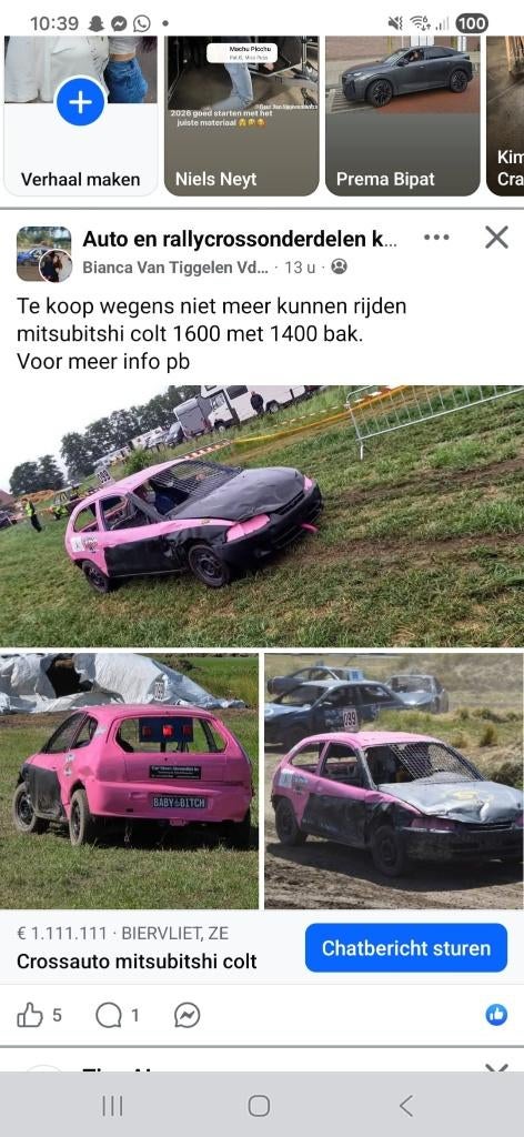 Mitsubitshi  colt 5, Autos, Mitsubishi, Boîte manuelle, Autres couleurs, Colt, 2 portes