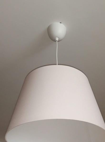 Ikea x2 plafondlamp/kap (Elsene/St Gilles), Ophalen, Zo goed als nieuw, Stof