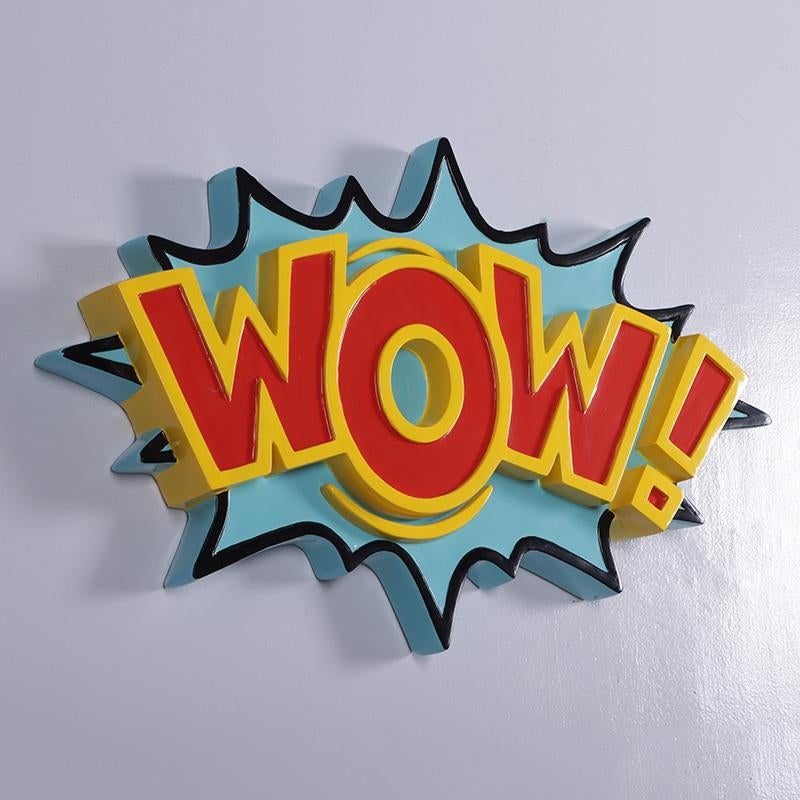 Pubsign Boom - Bam - Wow - Décoration murale - 81 cm