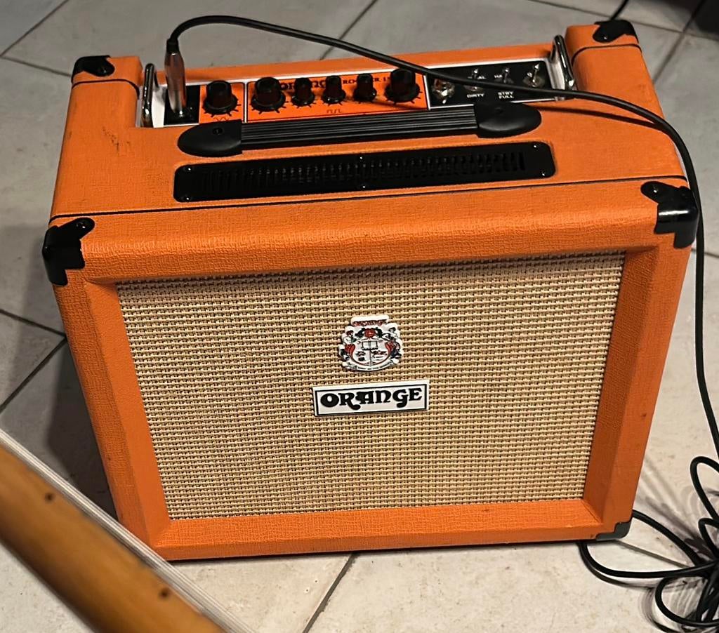 Vds : ampli a lampes Orange rocker 15, Enlèvement, Utilisé, Guitare, Moins de 50 watts