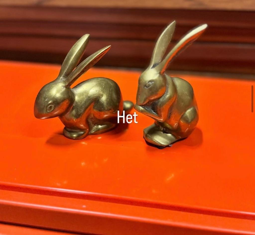 Messing hazen midcentury, Antiek en Kunst, Ophalen, Koper