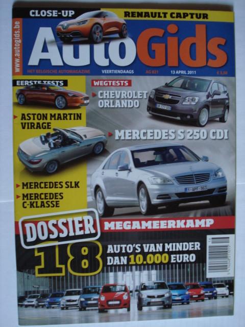AutoGids 821 Lada Kalina/Priora/Aston Martin Virage/Chevrole, Boeken, Auto's | Folders en Tijdschriften, Verzenden, Zo goed als nieuw