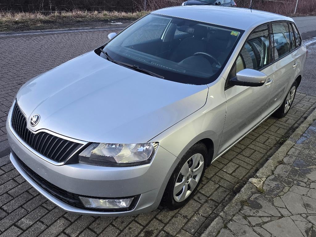 SKODA RAPID 1.4 TDI 2017 AIRCO/GPS/129.000 KM/EURO 6b, Auto's, Euro 6, Bedrijf, Elektrische buitenspiegels, 66 kW