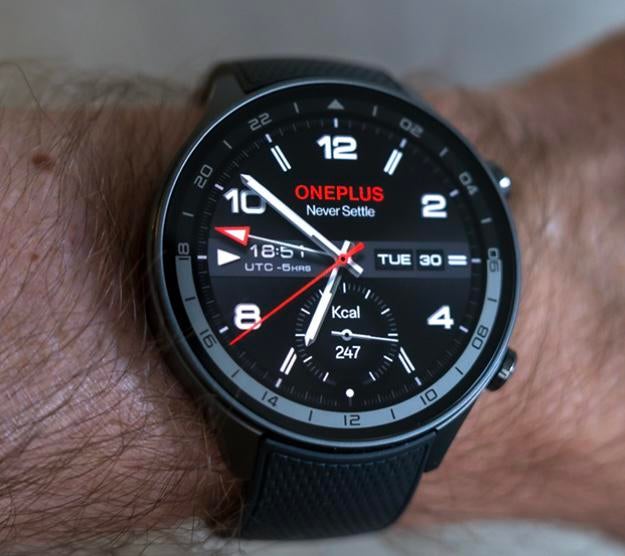 Oneplus watch 2R, Zwart, Zo goed als nieuw, Waterdicht, Android
