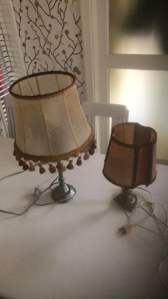 2 lampes de salon tres vintage., Enlèvement, Utilisé