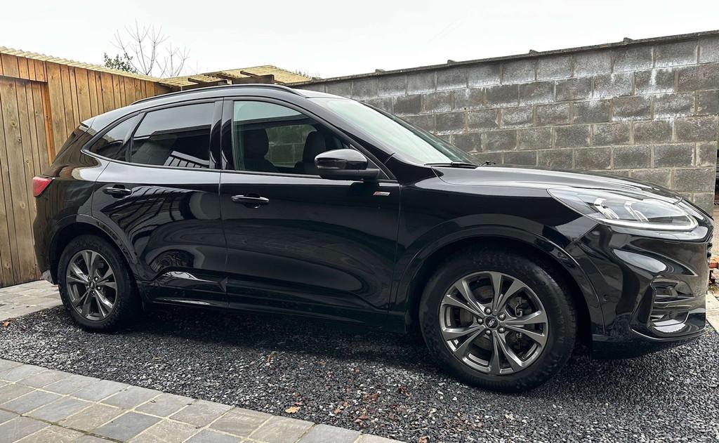 Ford Kuga 2.5i Hybrid ST Line Keyless Led Navi ACC Full Full, Gebruikt, Zwart, 4 cilinders, Zwart