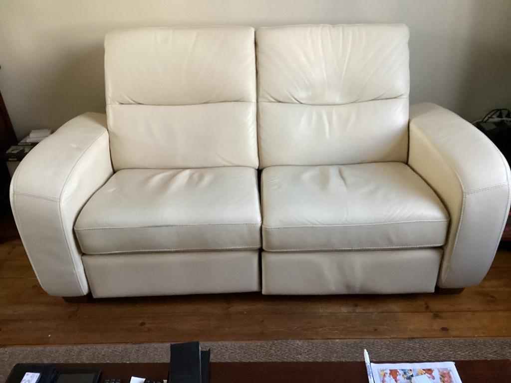 Salon en cuir, 100 à 125 cm, 150 à 200 cm, Enlèvement, Utilisé