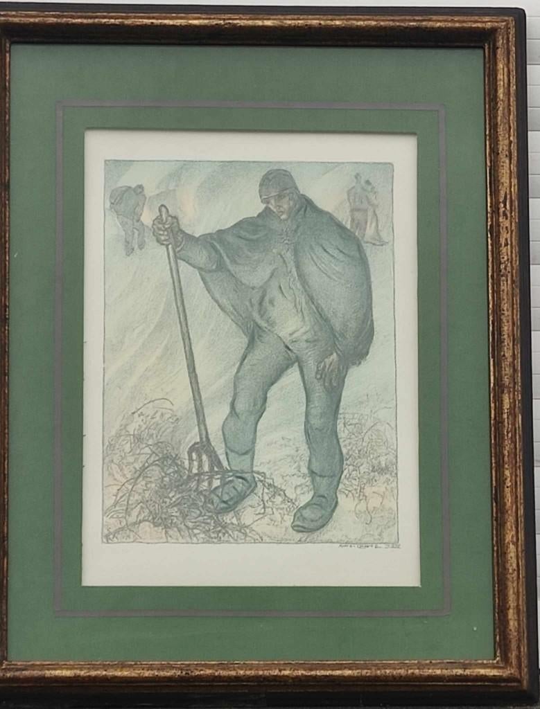 Lithographie signe Anto carte, Antiquités & Art, Art | Lithographies & Sérigraphies, Enlèvement ou Envoi