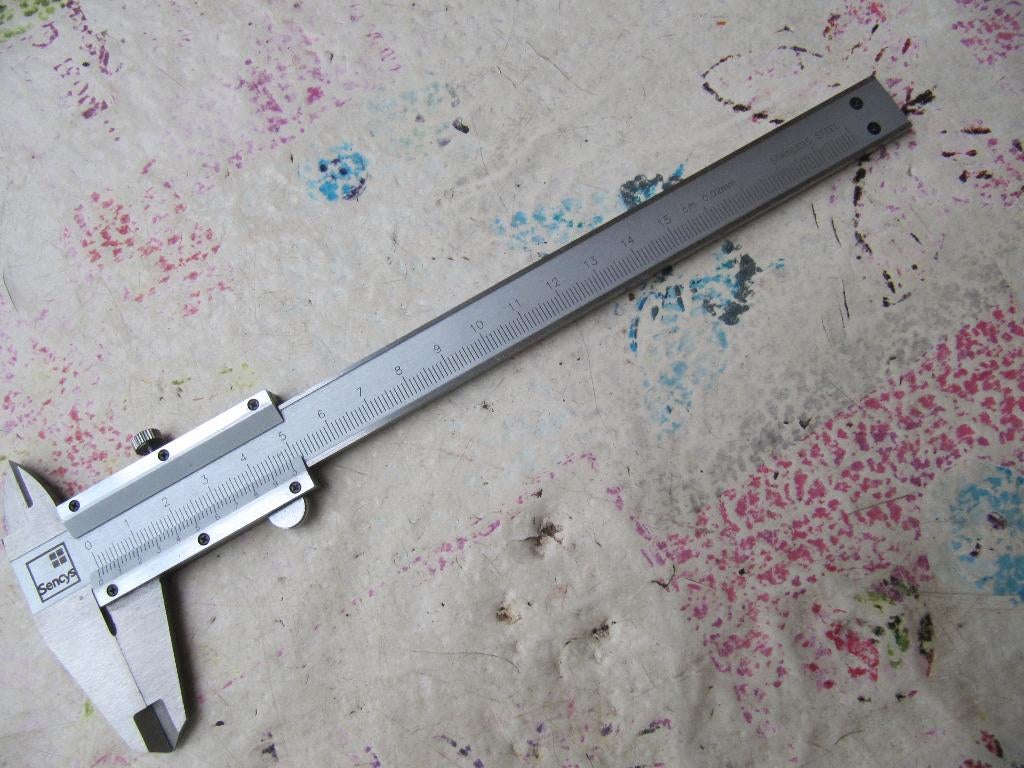 Schuifmaat uit inox., Doe-het-zelf en Bouw, Ophalen of Verzenden, Nieuw, Afstand