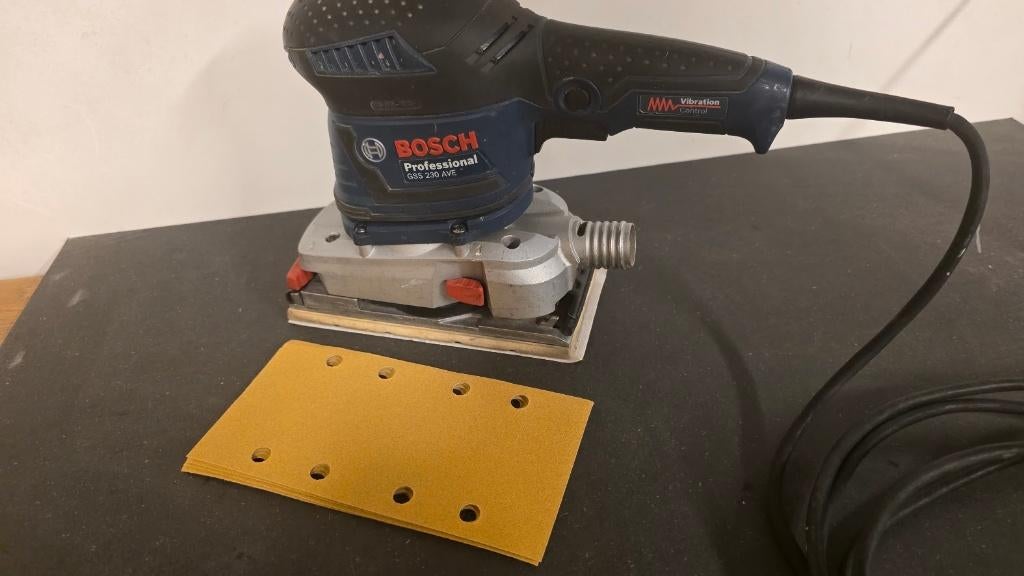 bosch gss230av vlakschuurmachine professioneel, Doe-het-zelf en Bouw, Gereedschap | Schuurmachines, Ophalen of Verzenden, Gebruikt